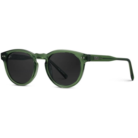 WMP Tate - Green Round Sunglasses - Picture 1 of 4